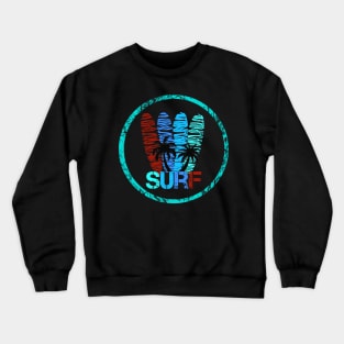 surf board, surf shirt, summer shirt, beach shirt Crewneck Sweatshirt